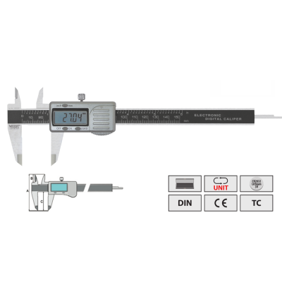 Штангенциркули Vogel цифровые в пластиковом корпусе